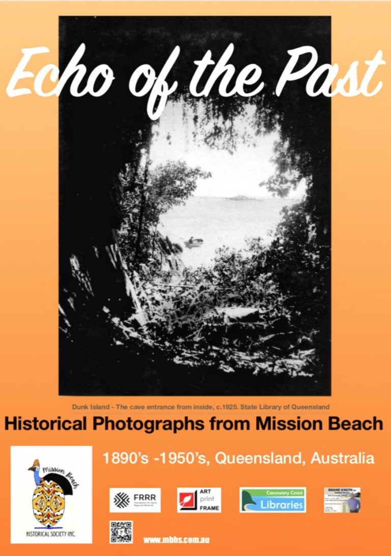 Echo of the Past exhibition poster from Mission Beach Historical Society