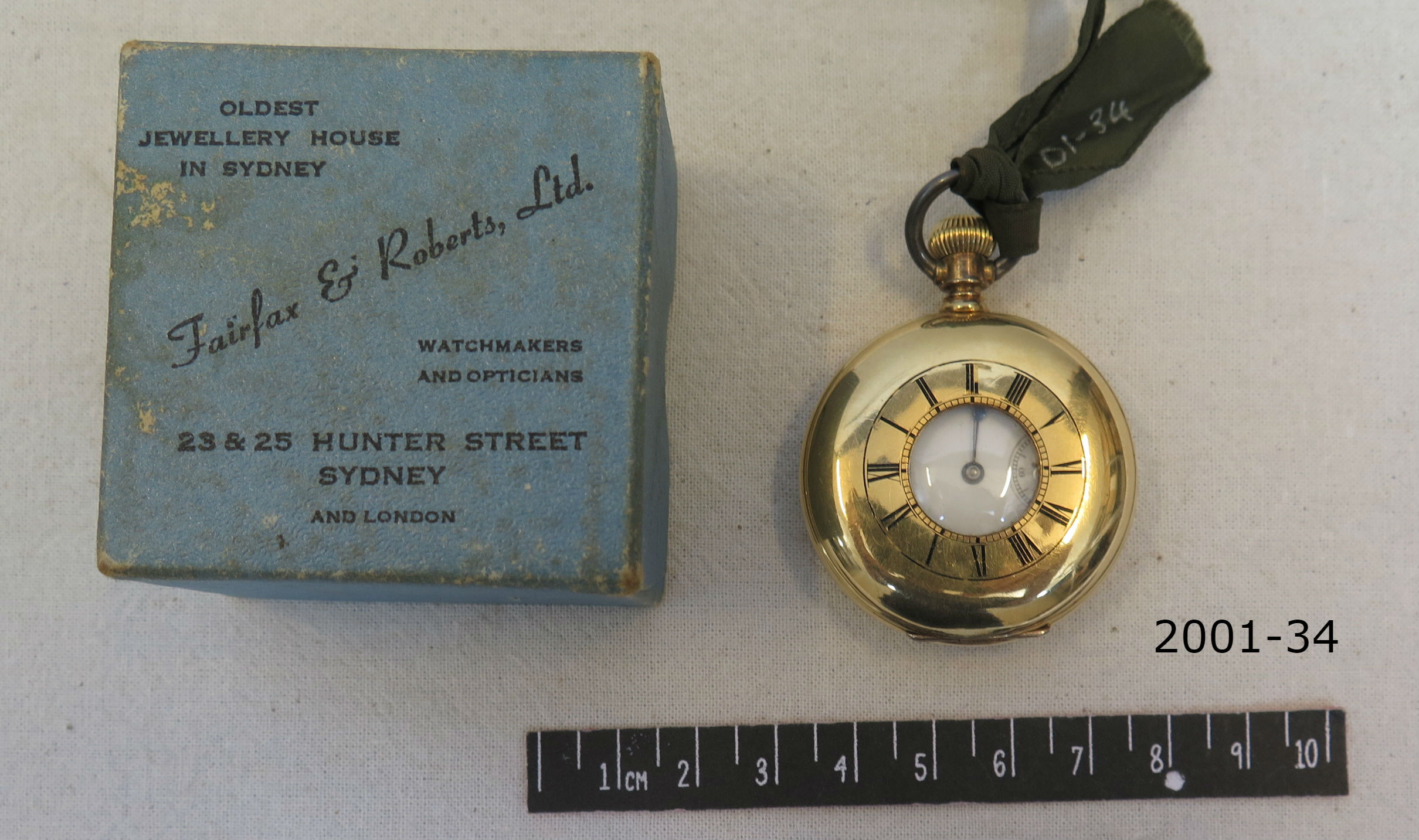 Gold Watch Donated by Mrs A Debenham to Cairns Museum