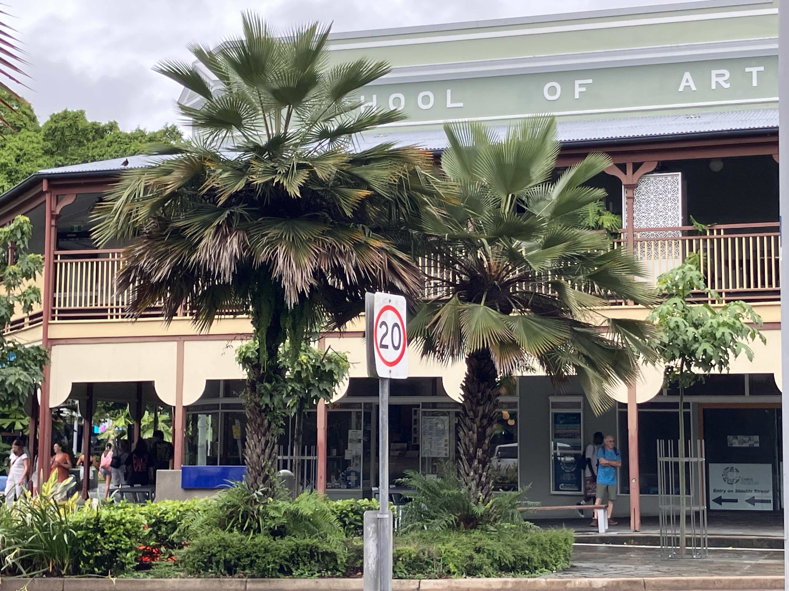 School of Arts building from outside on lake street